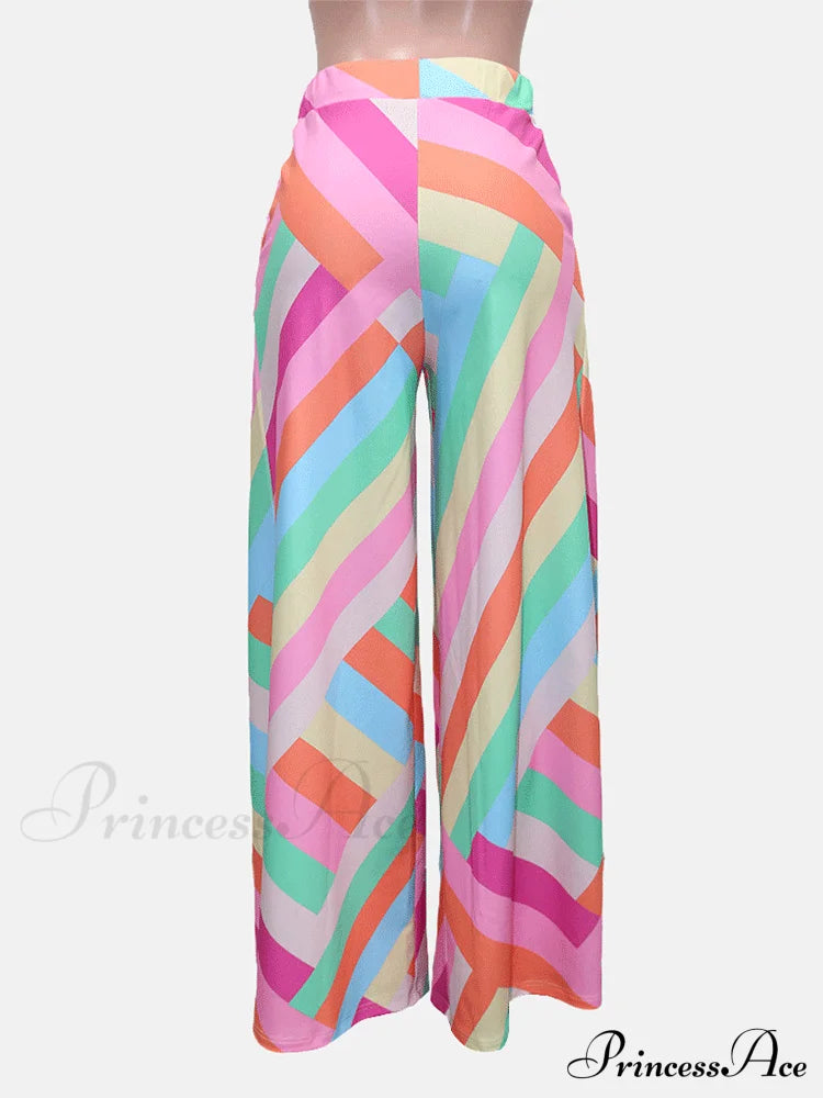 Floral Tube Graceful Crop Top Pants