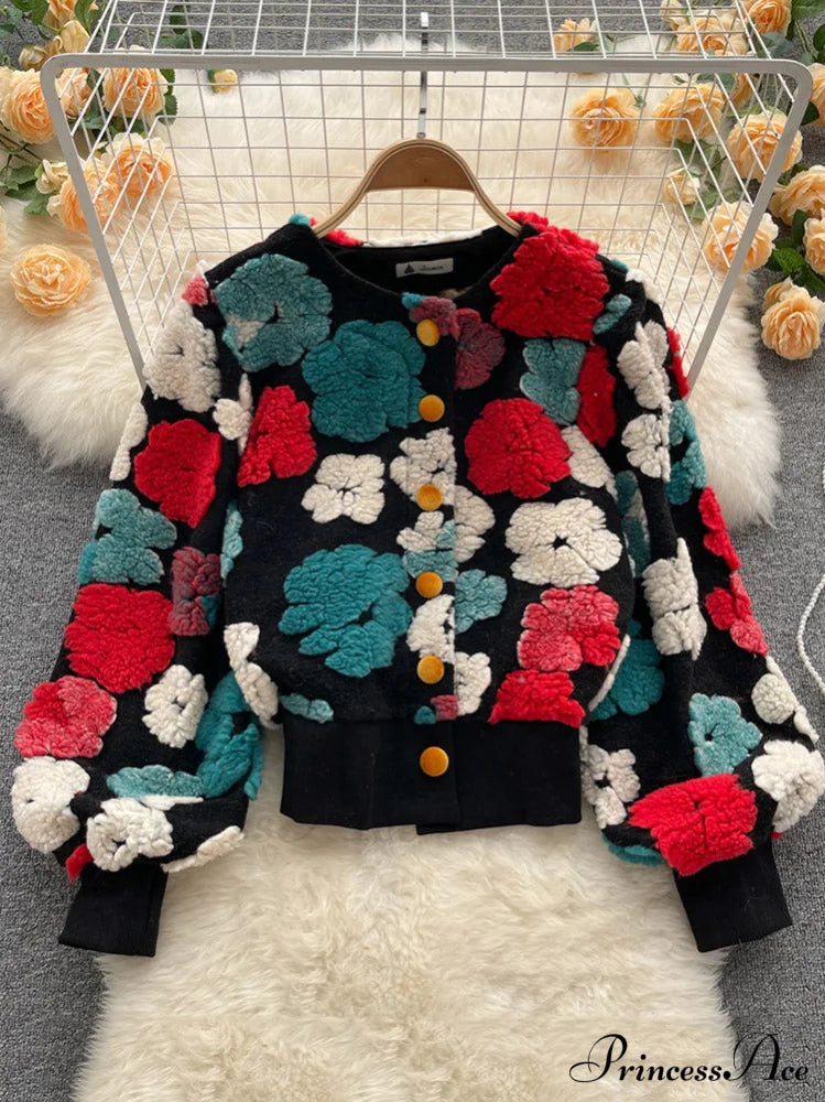 Flower Charming Layer Necklace Coats-L