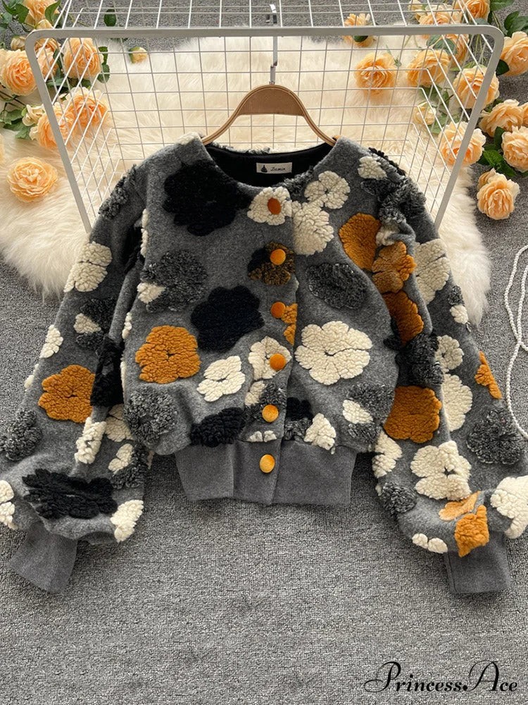 Flower Charming Layer Necklace Coats-L