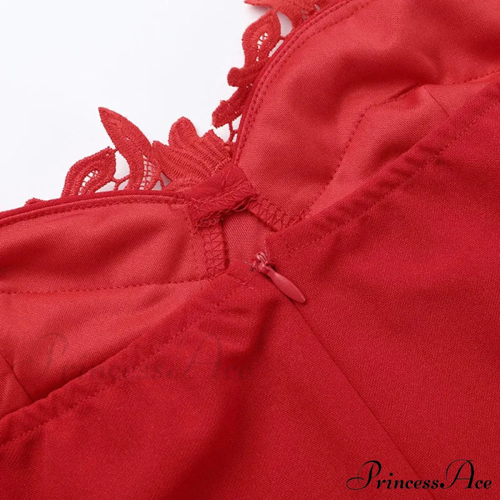 Flower Embroidery Stylish Strapless Mini Dress Lace Dresses