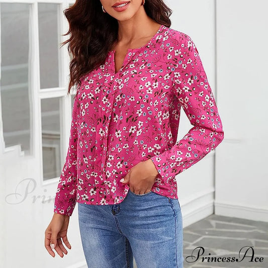 Flowered Blouse Blouses