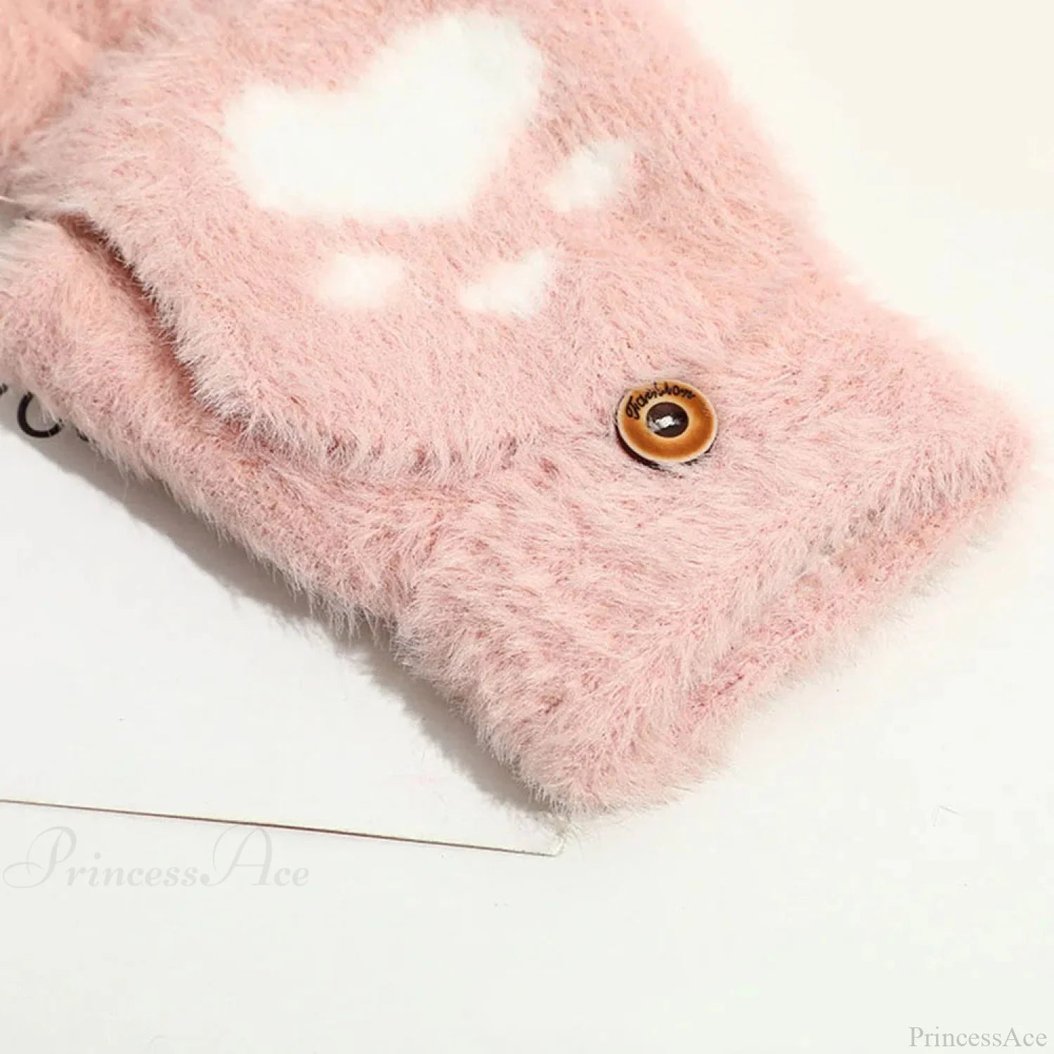 Fluffy Bear Cat Paw Claw Fingerless Winter Gloves - Korean Style Gift For Christmas Gloves-L