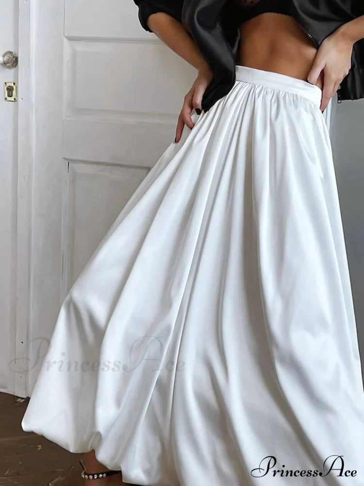 French High Waist Charming A-Line Skirt Bottoms