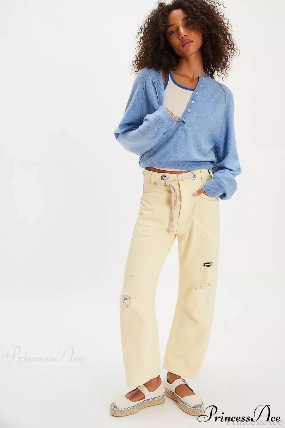 French Vintage Loose Long-Sleeve Knit Top