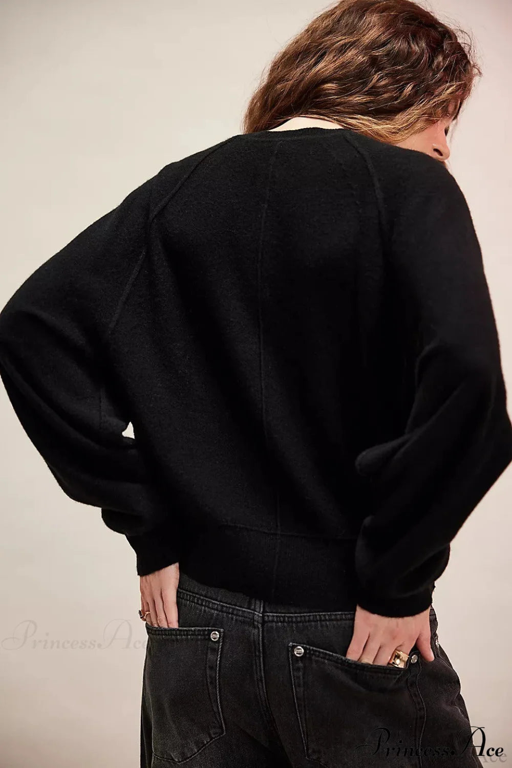 French Vintage Loose Long-Sleeve Knit Top