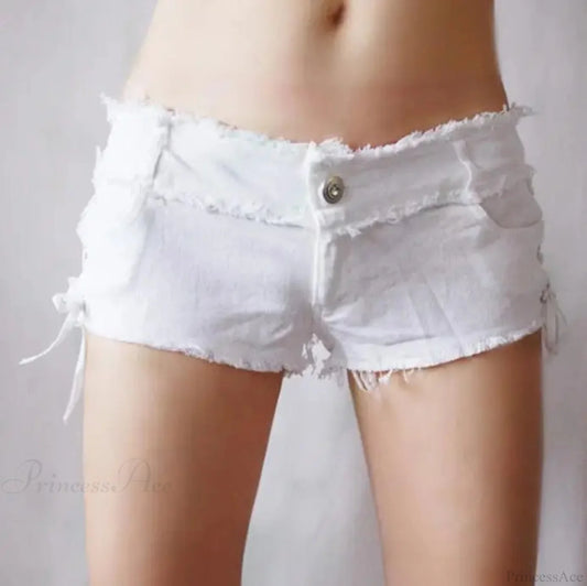Fringe Low Ascend Denim Short WHITE / S