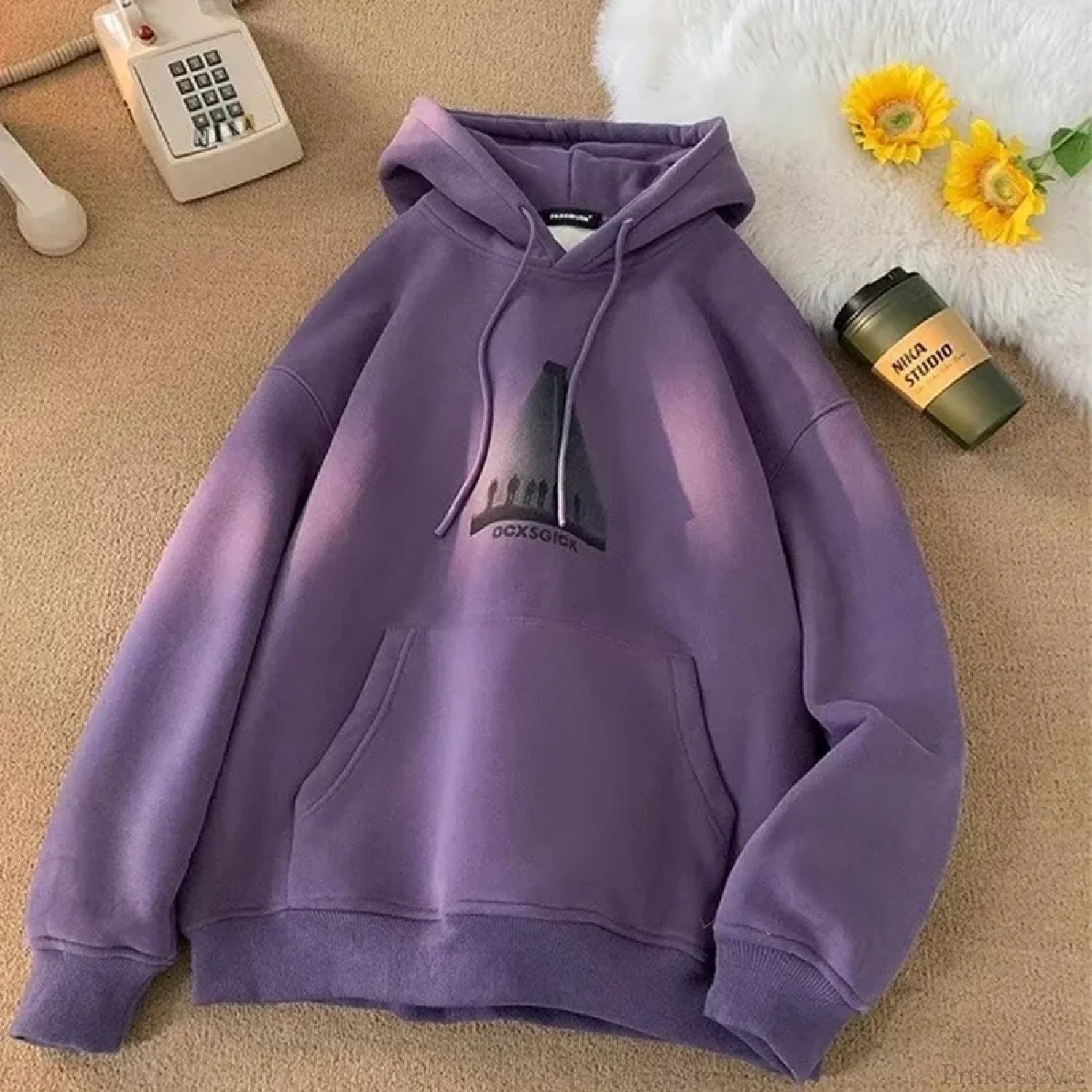 Funny Graphic Fleece Y2K Hoodie