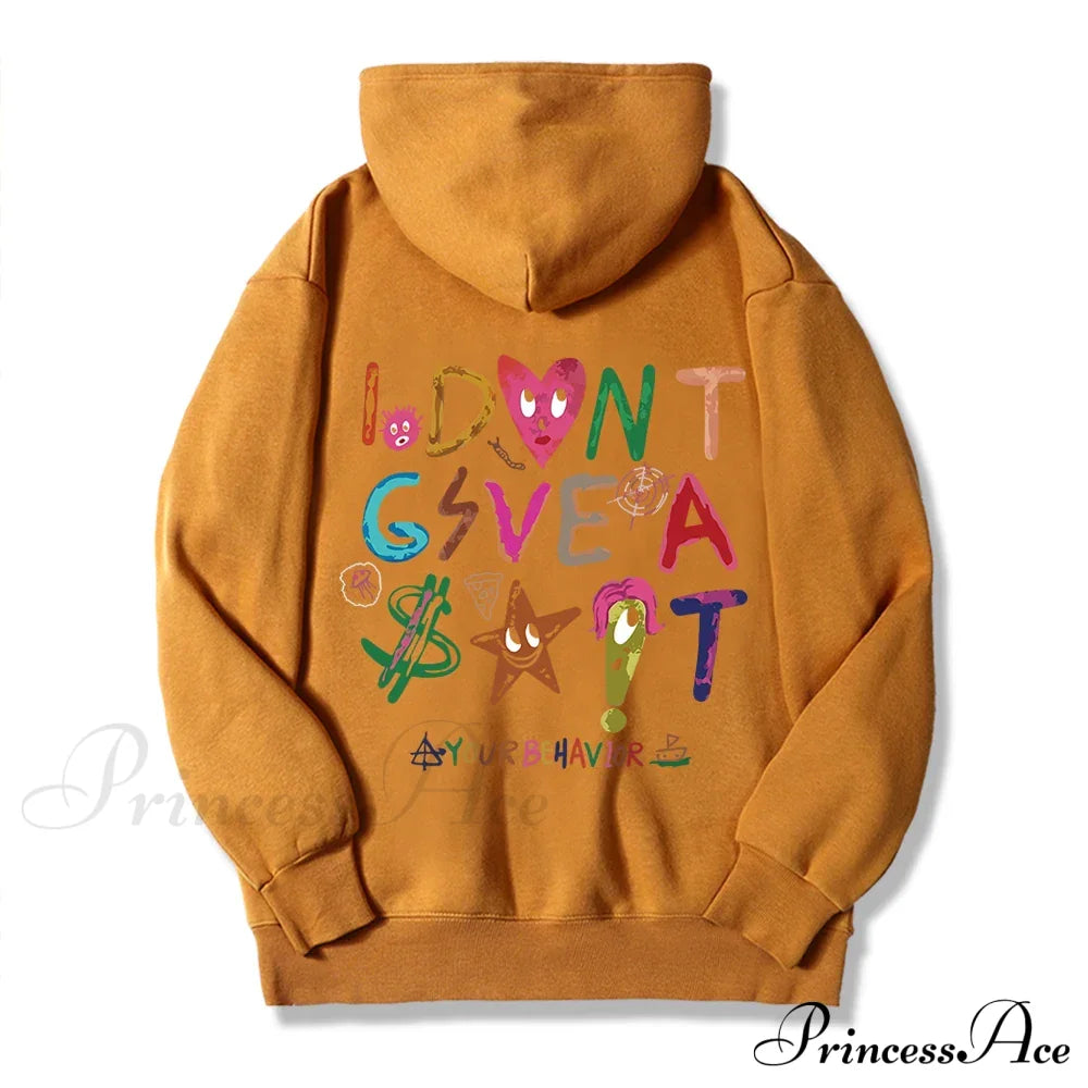 Funny Oversized Fleece Cozy Casual Hoodie Khaki / S Sweatshirts & Hoodies-L