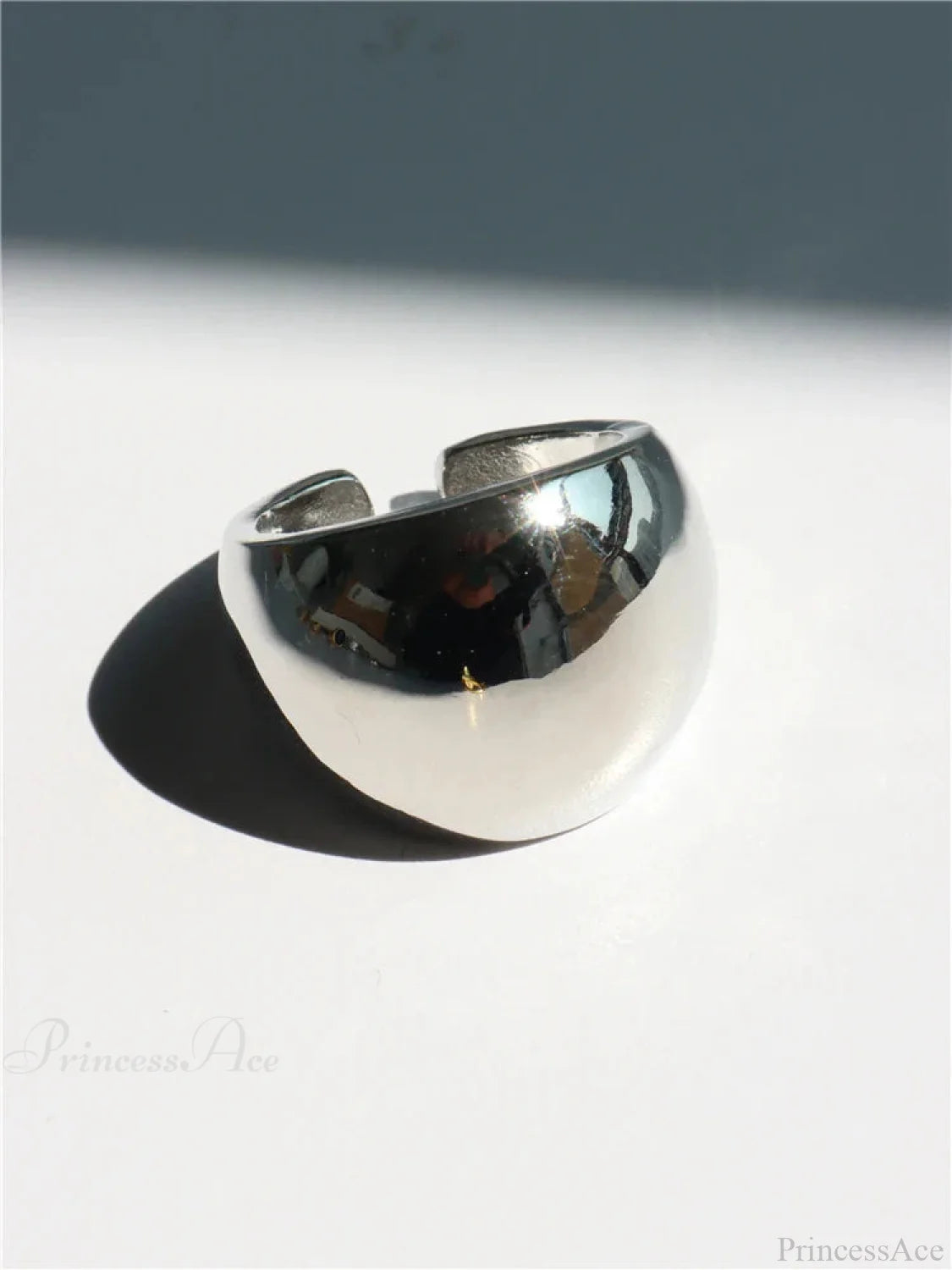 Geometric Gothic Titanium Strong Ring