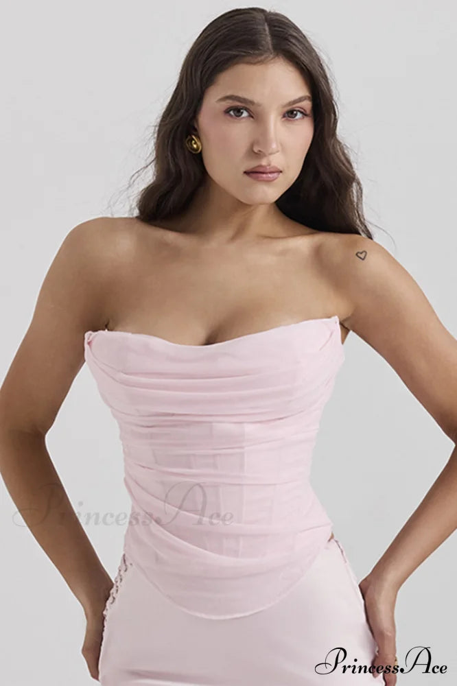 Georgie Ballerina Pink Strapless Corset | Dress In Beauty