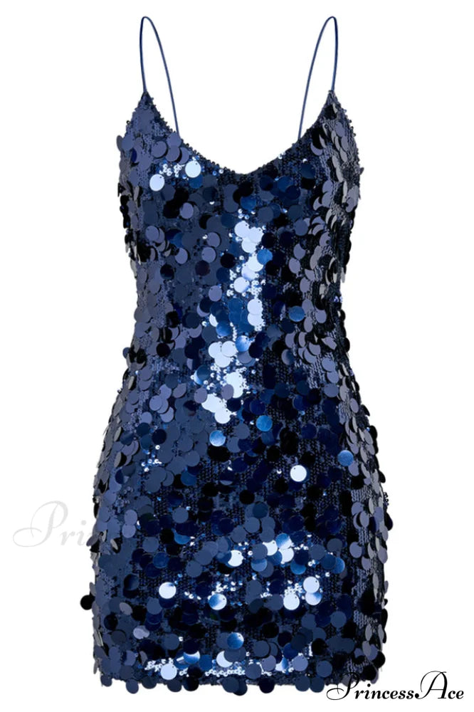 Giselle Disc Stylish Sequin Mini Dress Party Dresses-L