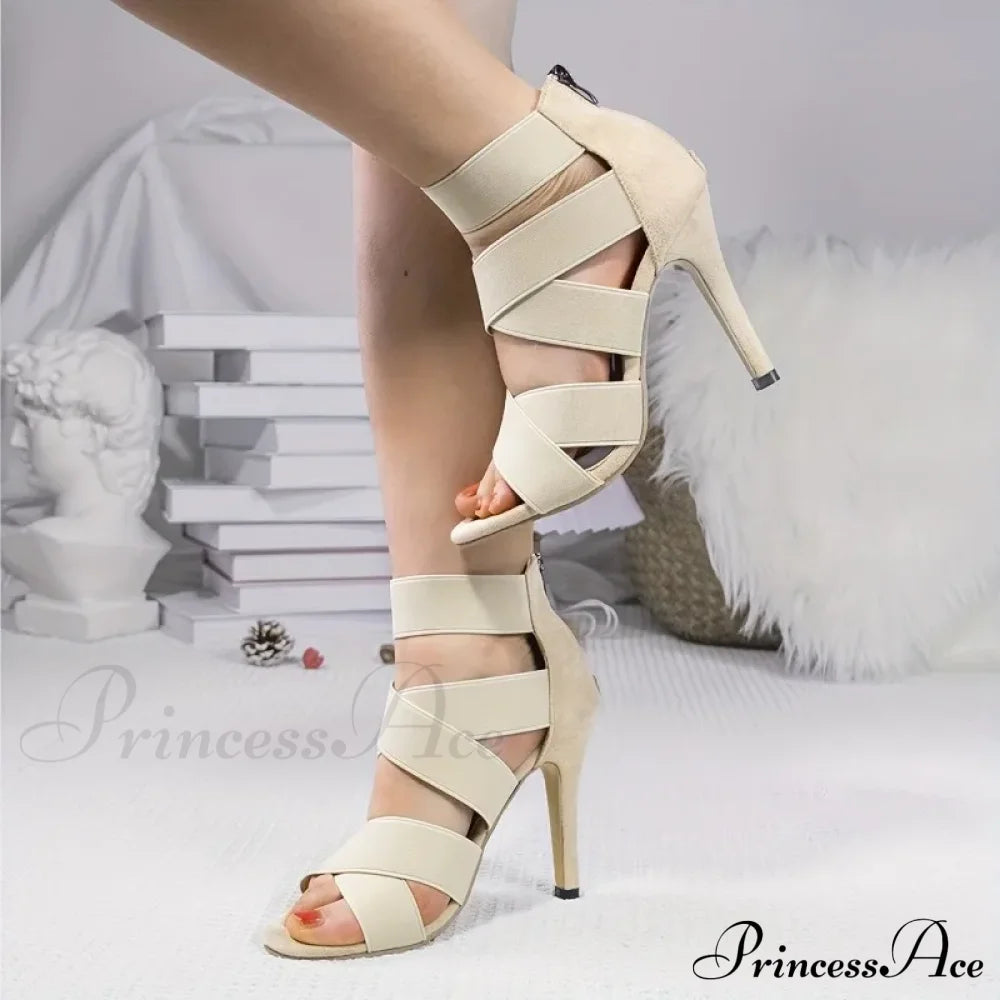 Gladiator Open Toesbuckle Strap Party Wedding High Heels Designer Heel