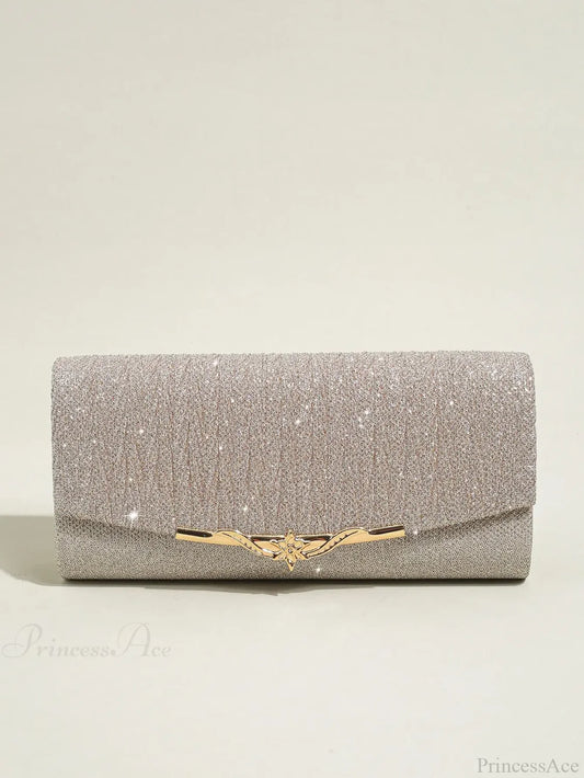 Glitter Envelope Evening Bag Detachable Chain Clutch Bag clutchbag-250126