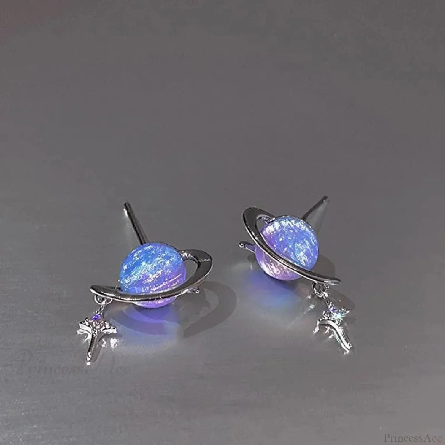 Gloomy Rebel Metal Chain Cross Affection Earring color8