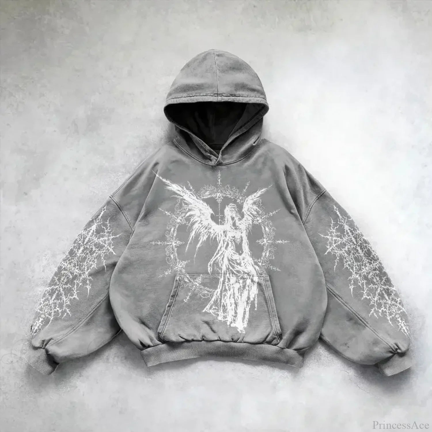 Goddess Pattern Print Hoodie gret 5 / M