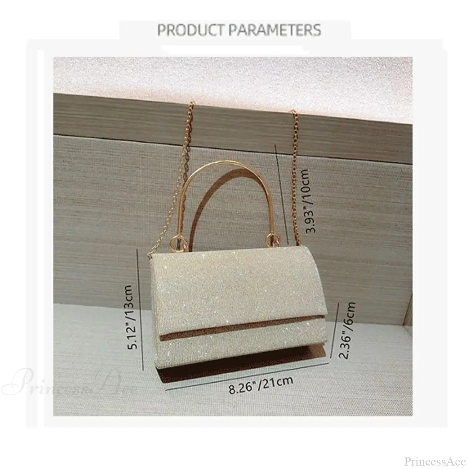 Gold Silk Evening Clutch Bag Fashion Shoulder Bag Blue clutchbag-250126