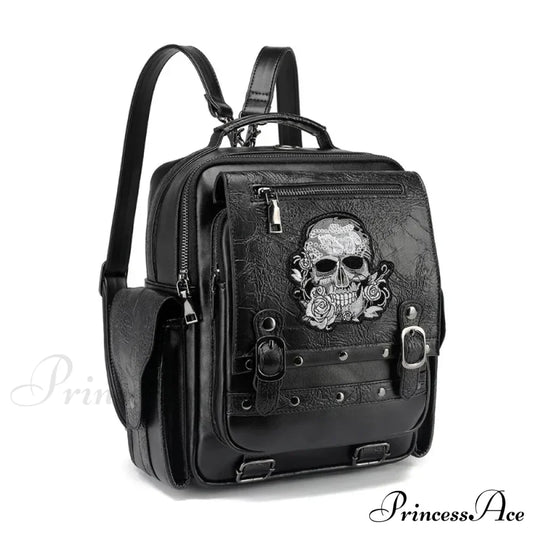 Goth Style Large Capacity Skull Multi-Function Unisex Waterproof Backpack Bag Halloween