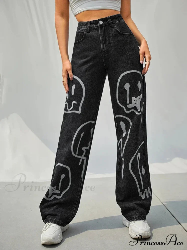 Gothic Ghost Cartoon Halloween Pants