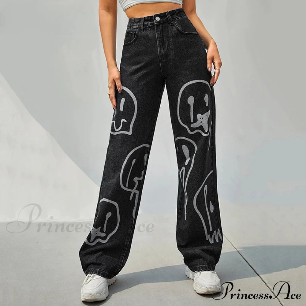 Gothic Ghost Cartoon Halloween Pants