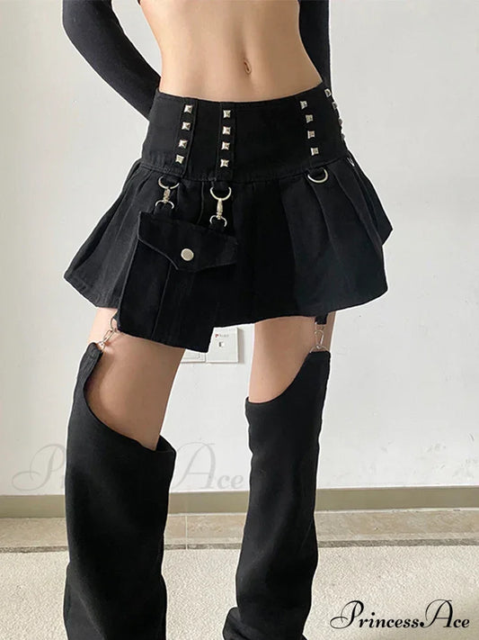 Gothic Girl Pleated Halloween Pants