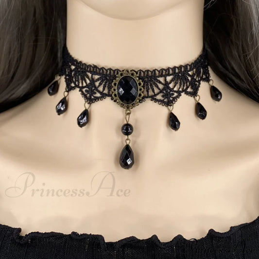 Gothic Lolita Lace Palace Sweet Necklace Halloween