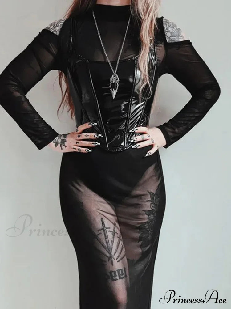 Gothic Pu Leather Bustier Spaghetti Strap Grunge Punk Vintage Clubwear Sleeveless Crop Top Halloween