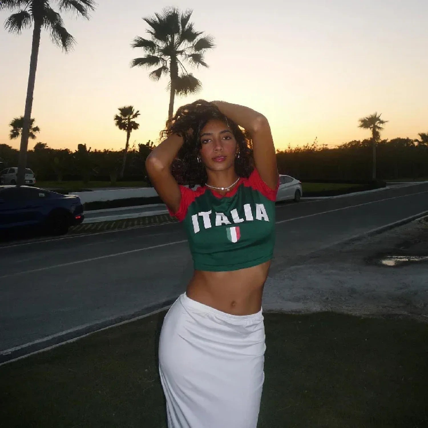 Gothic Sports Letter Baby Tee T-shirt t-shirt-250223