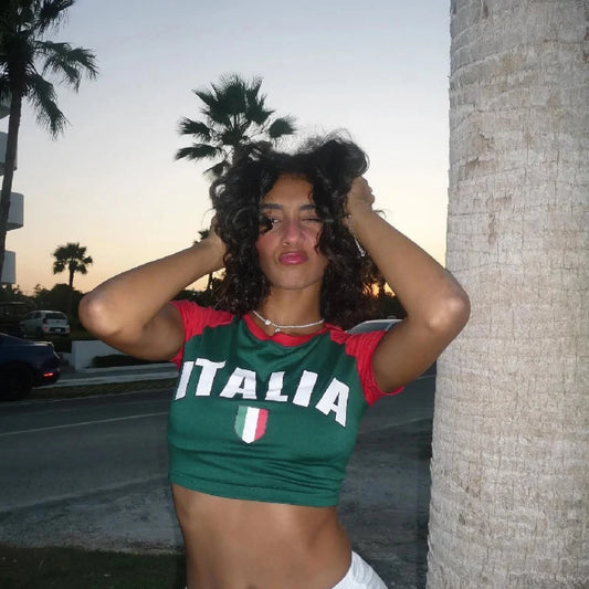 Gothic Sports Letter Baby Tee T-shirt t-shirt-250223