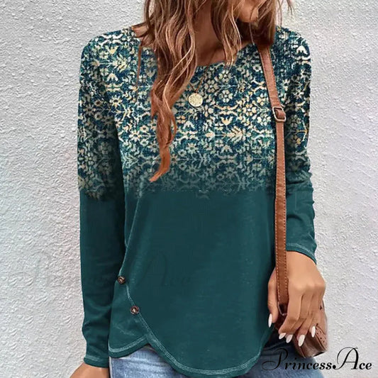 Gradient Design Blouse Blouses