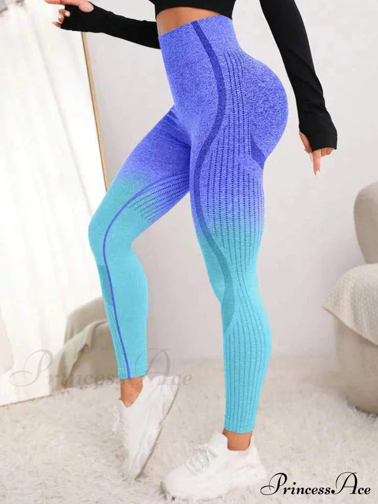 Gradient Seamless Gym Fitness Workout Yoga Legging