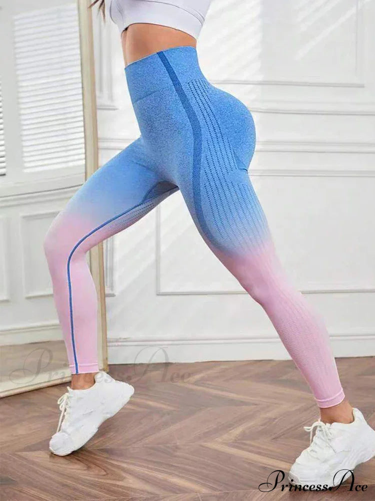 Gradient Seamless Gym Fitness Workout Yoga Legging