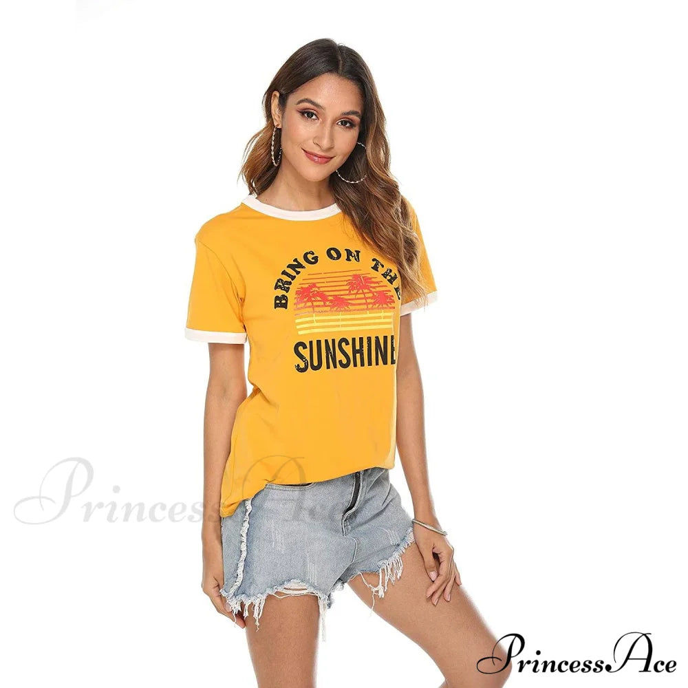 Graphic Long Arm Tee Women’s Sunshine Blouse