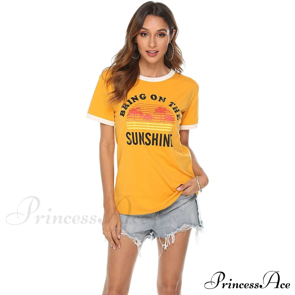 Graphic Long Arm Tee Women’s Sunshine Blouse