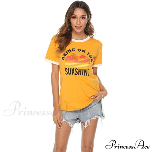 Graphic Long Arm Tee Women’s Sunshine Blouse