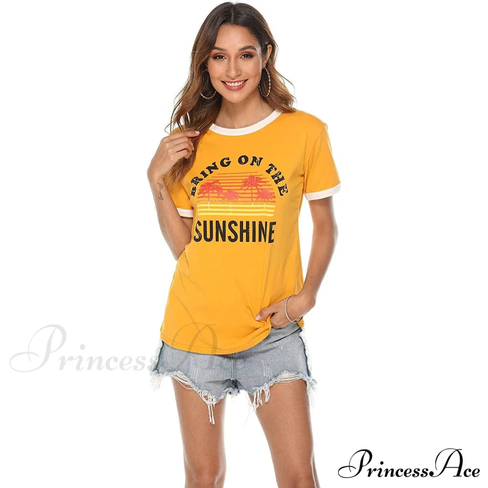 Graphic Long Arm Tee Women’s Sunshine Blouse