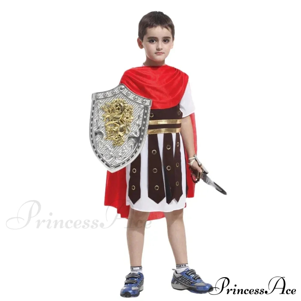 Greek Warrior Gladiator Knight Kid Costumes Halloween