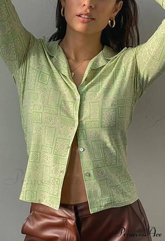 Green Knitted Graceful Bandeau Top Shirts