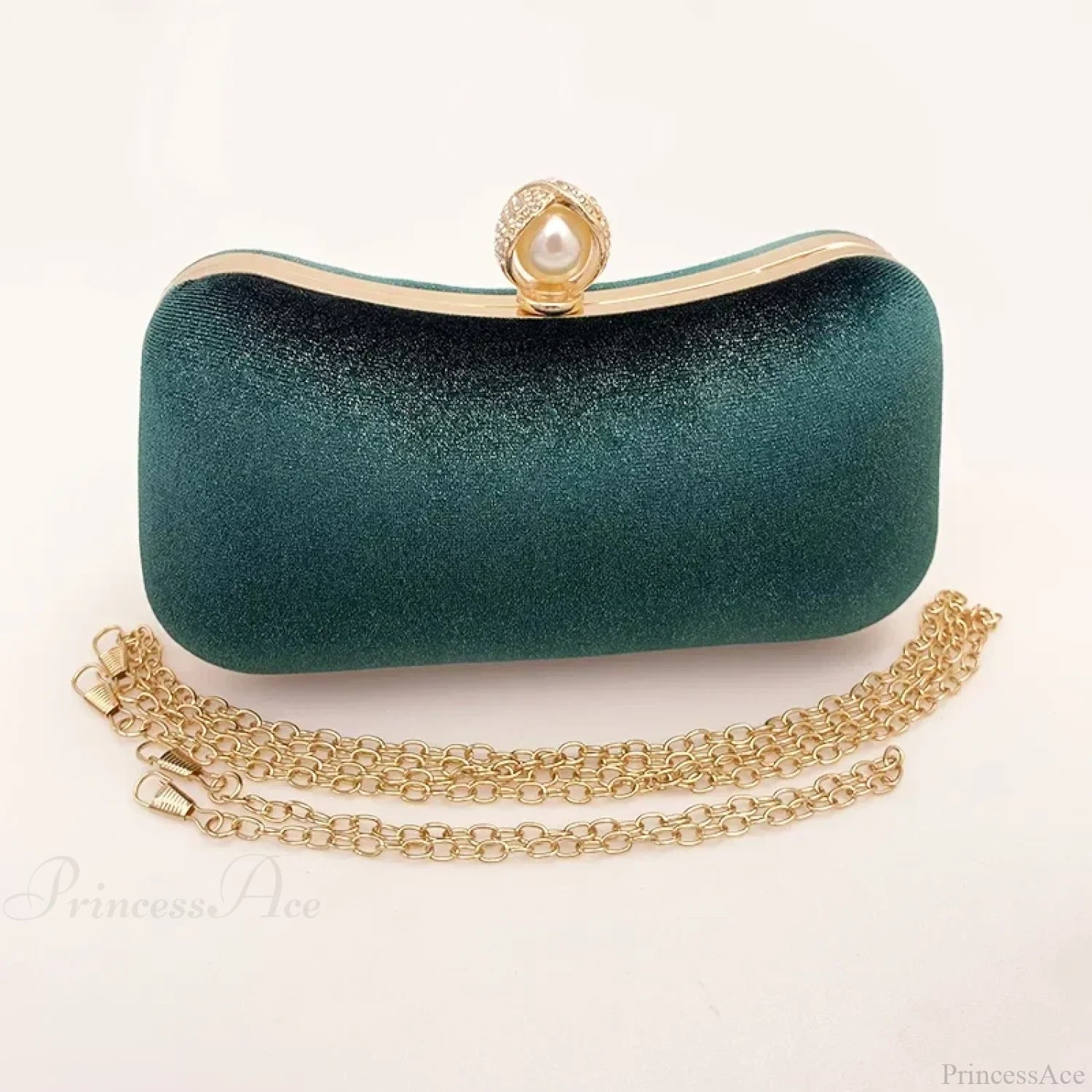 Green Vintage Wedding Evening Clutch Bag Green / 20x5x11cm clutchbag-250126