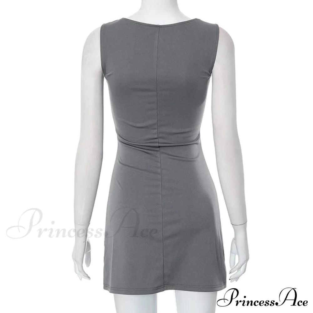 Grey Tank Stylish Mini Dress