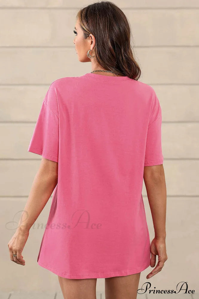 Guitar Slogan Stylish Letter Graphic Tee