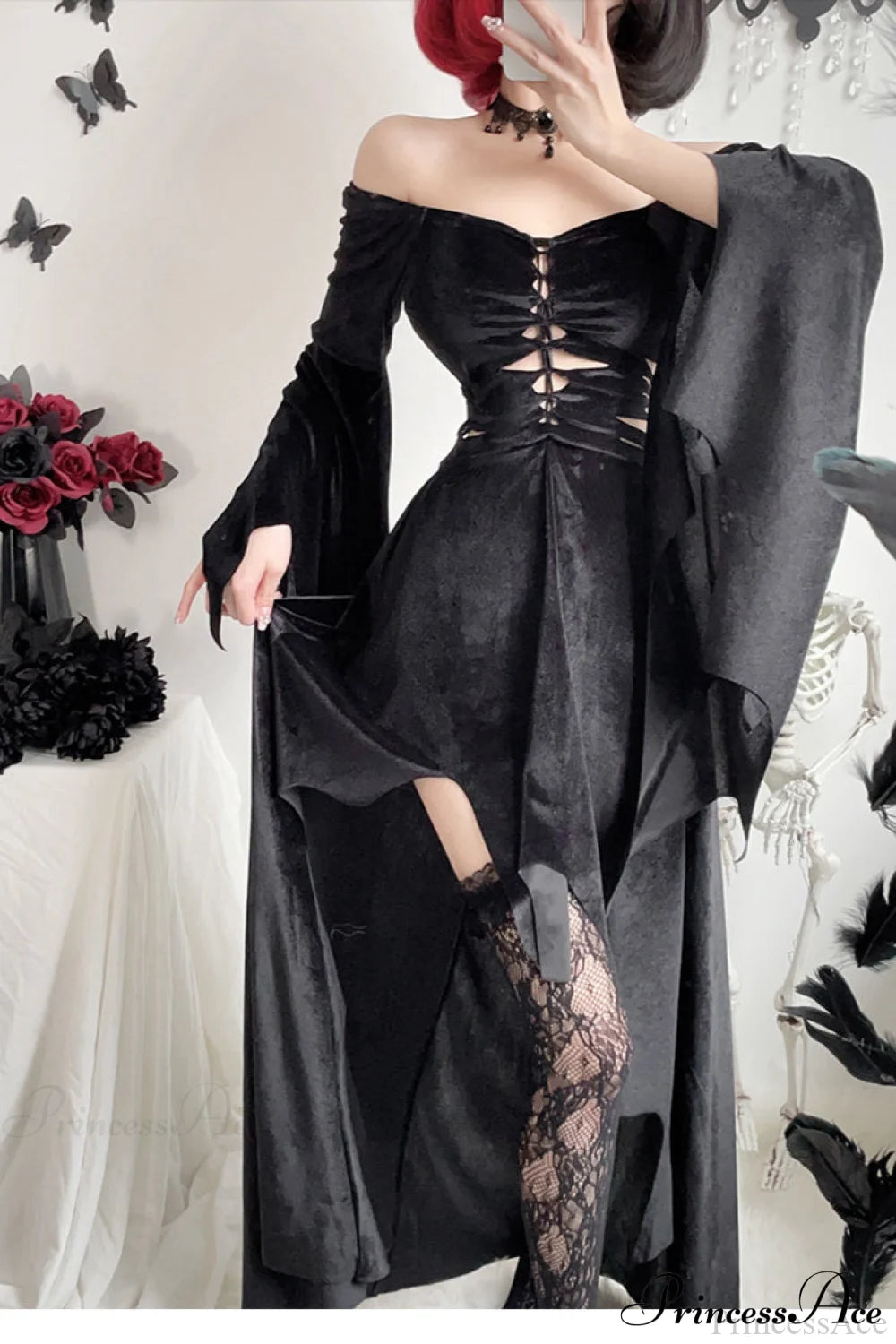 Halloween Cloak Gothic Dress