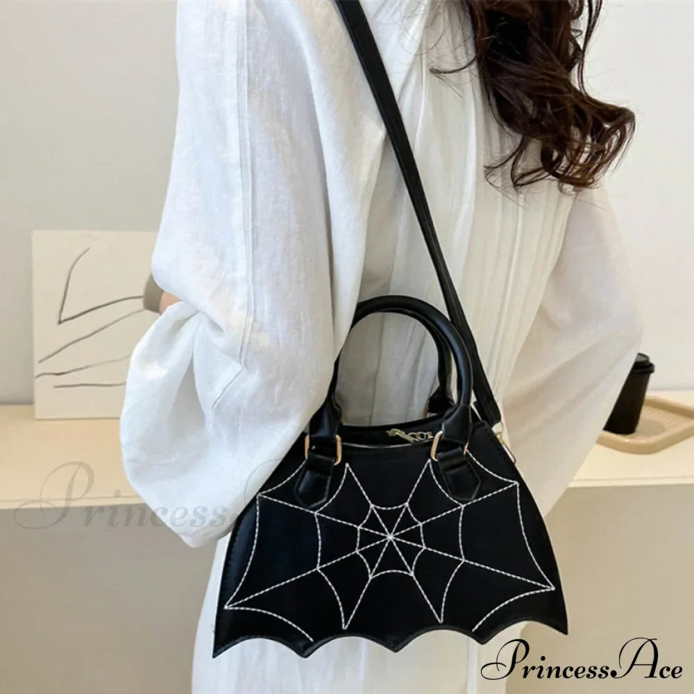 Halloween Novelty Fashion Bat Wingcreative Pu Leather Women’s Crossbody Bag