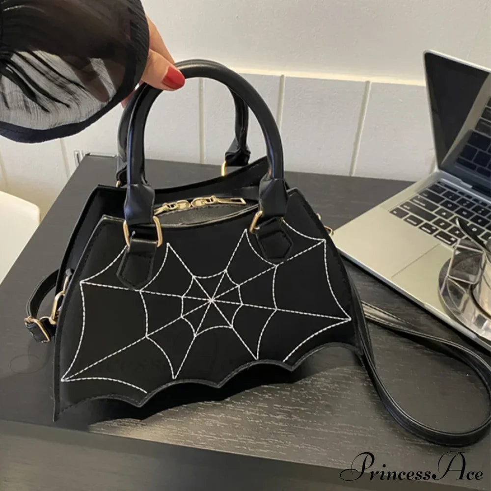 Halloween Novelty Fashion Bat Wingcreative Pu Leather Women’s Crossbody Bag