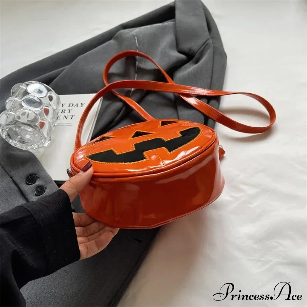 Halloween Pumpkin Head Gothic Party Evening Clutch Spooky Crossbody Bag