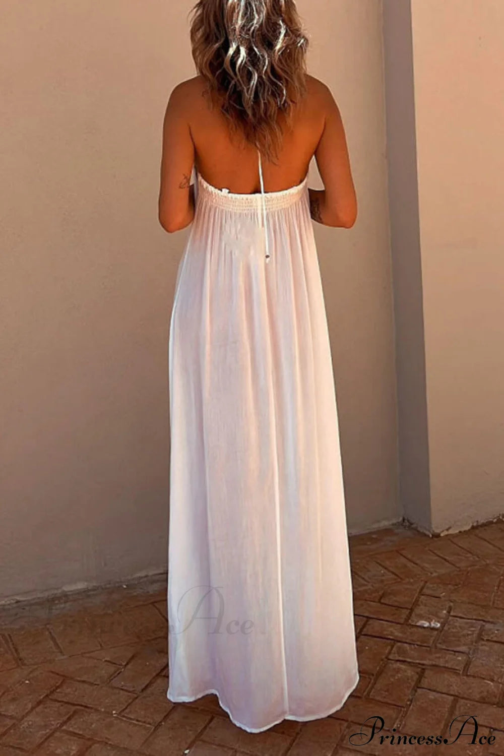 Halter Neck Casual Charming Resort Maxi Dress Dresses
