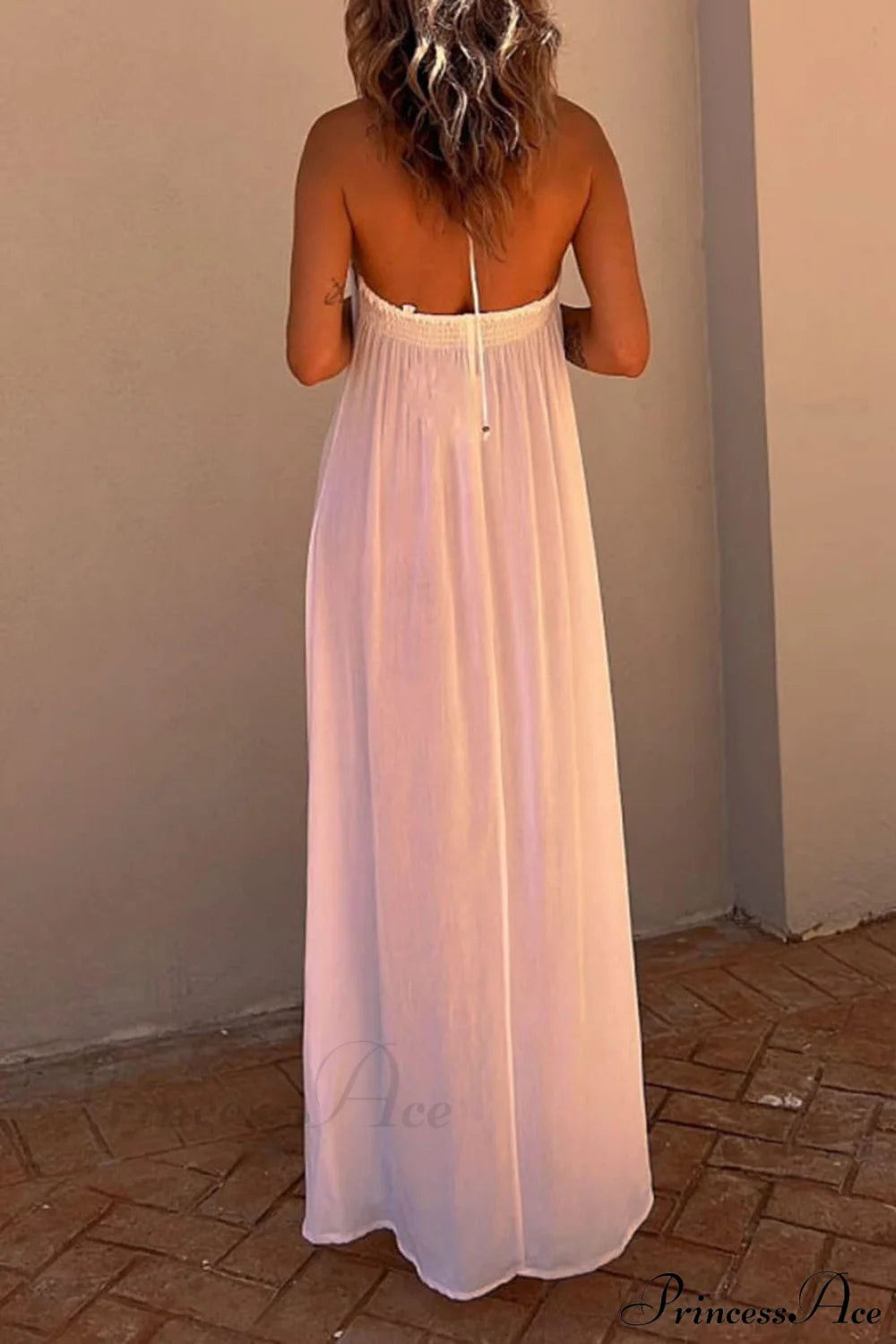 Halter Neck Casual Charming Resort Maxi Dress Dresses
