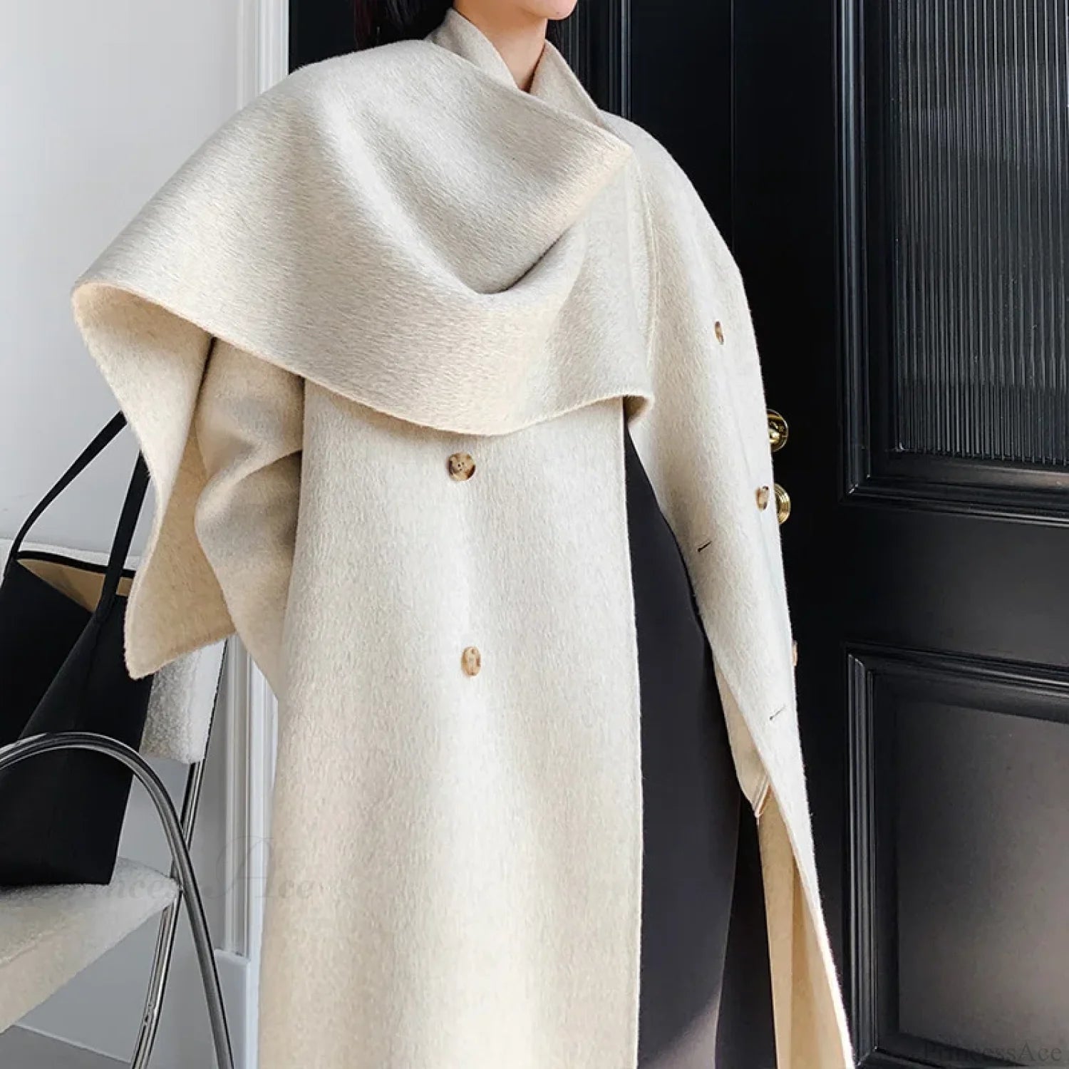 Handmade Cashmere Wool Belted Overcoat