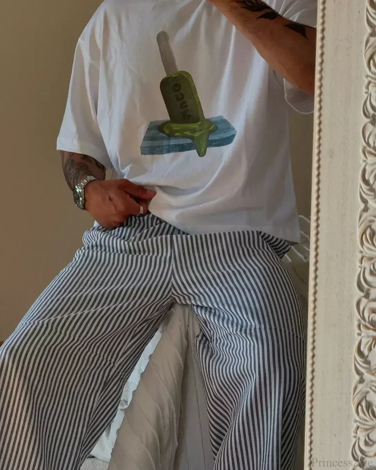 Harajuku Popular Flowers Graphic T-shirt white5 / S t-shirt-250223