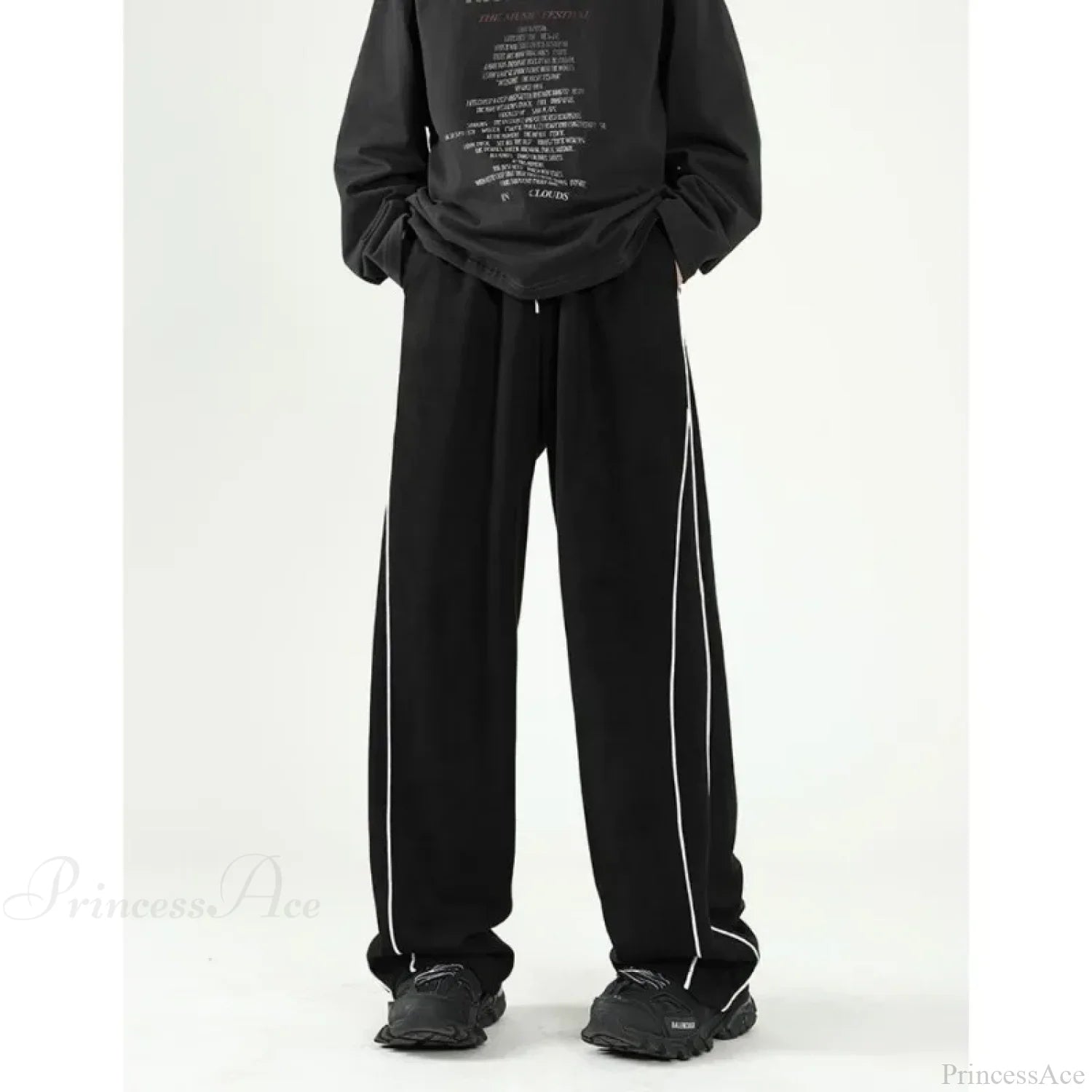 Harajuku Stripe Sweatpants Oversized Pants