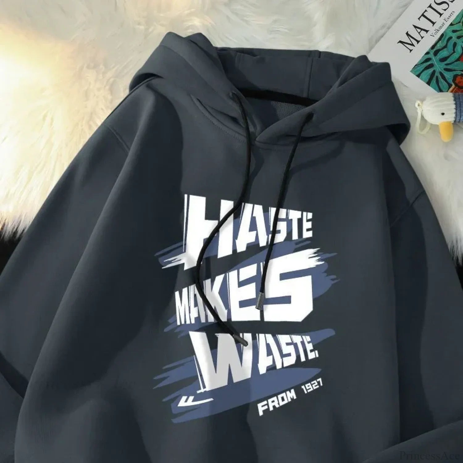 Haste Makes Waste Letter Hoodie